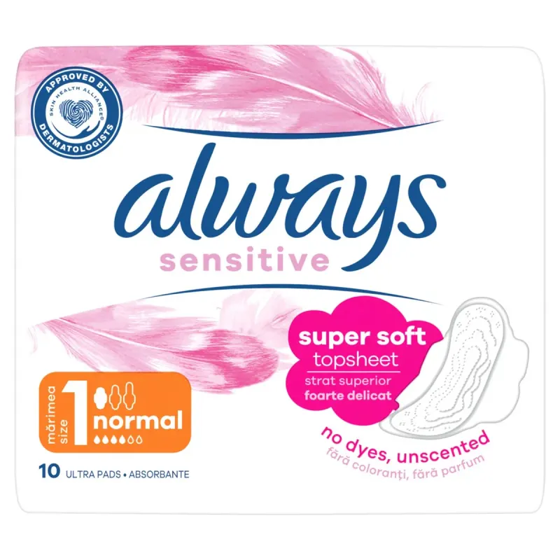 always Sensitive 10 Absorbante Nr. 1