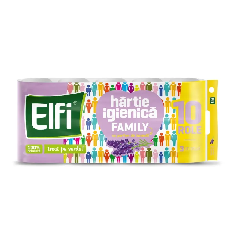 Elfi Hartie Igienica cu Levantica 3 Straturi 10 role
