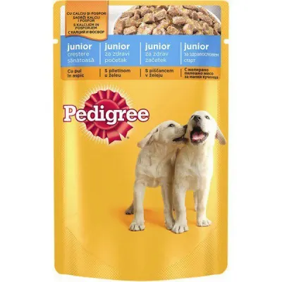 Pedigree Hrana Umeda Caini Junior Pui-Orez in Aspic 100 g