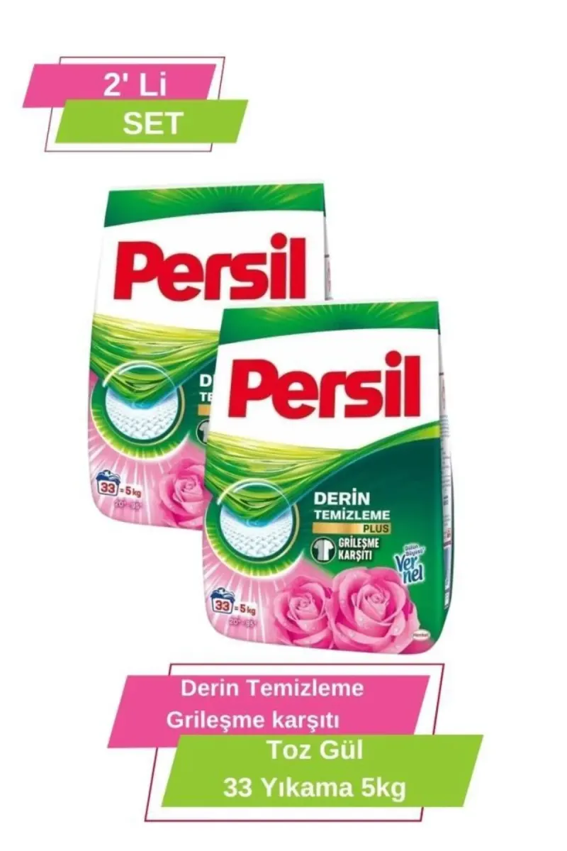 Rose Magic Powder Laundry Detergent 33 Washes 5kg Set of 2