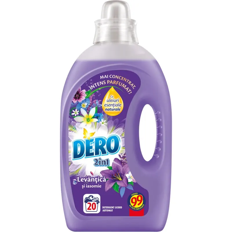 DERO 2in1 Lavanda Detergent Automat 20 Spalari 1 L