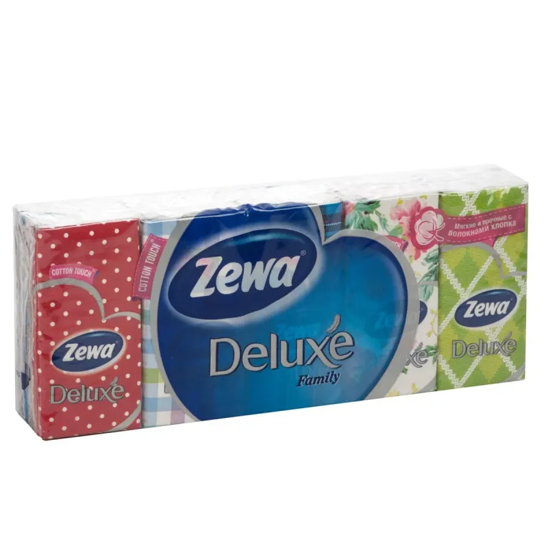 Zewa Deluxe Batiste Nazale Clasice 3 Straturi 10 bucati