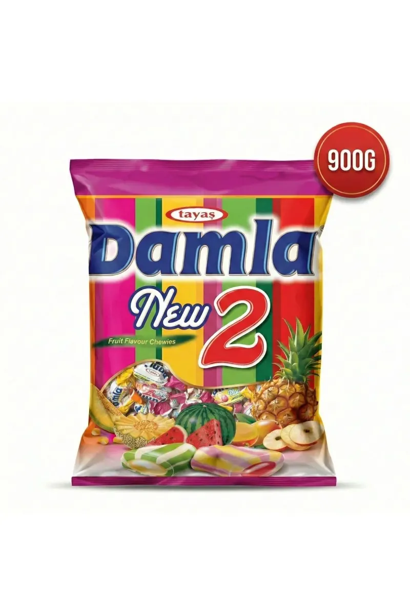 Damla Fruit Flavour Chewies New2 - 900g