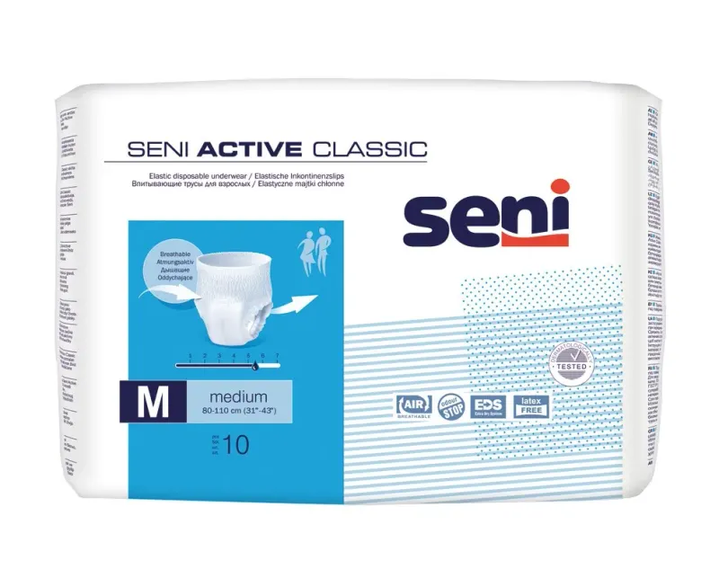 SENI Active Classic Medium Scutece Chilot pentru Adulti 10 bucati