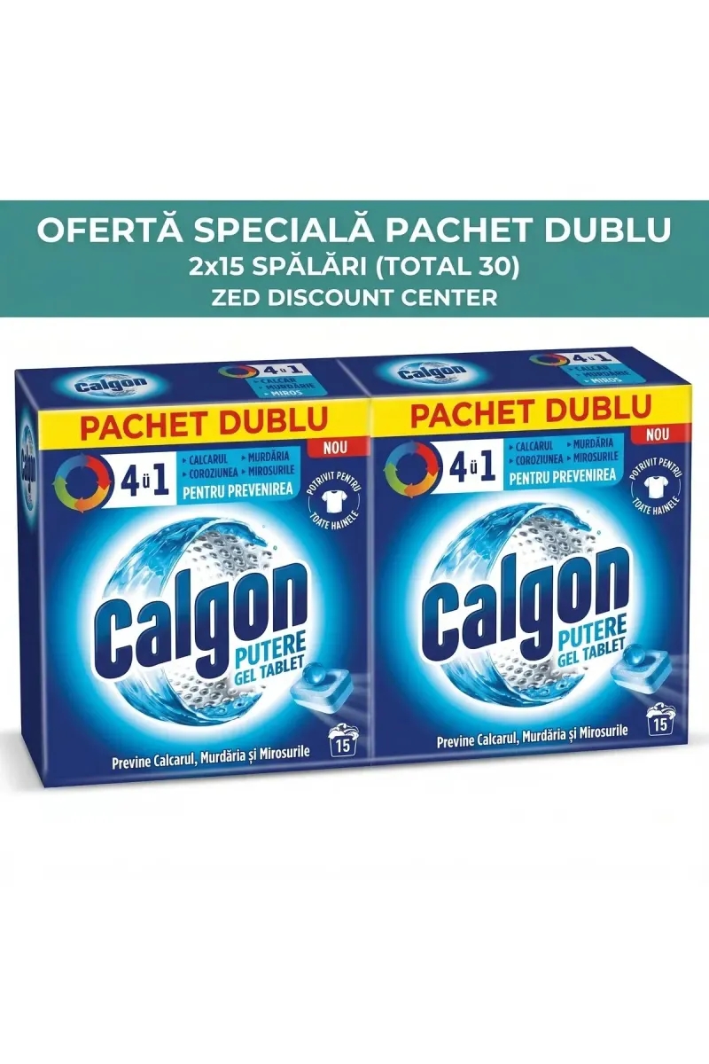 Power Gel 4-in-1 Tablets Double Pack (30 Washes)