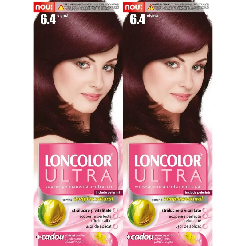 LONCOLOR ULTRA Vopsea de Par Nuanta 6.4 Visina 2 x 100 ml