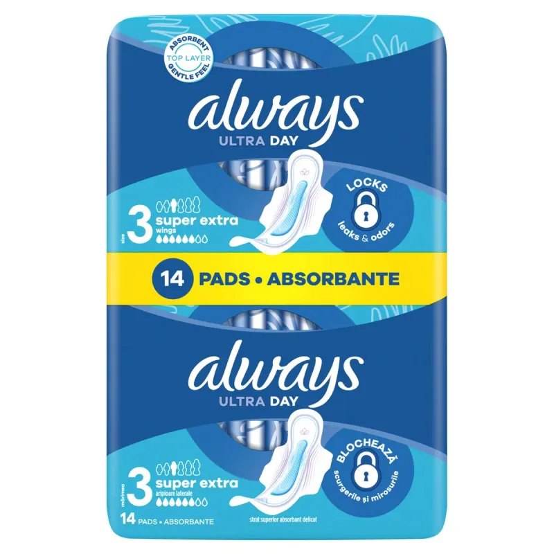 always Ultra 14 Absorbante Zi si Noapte