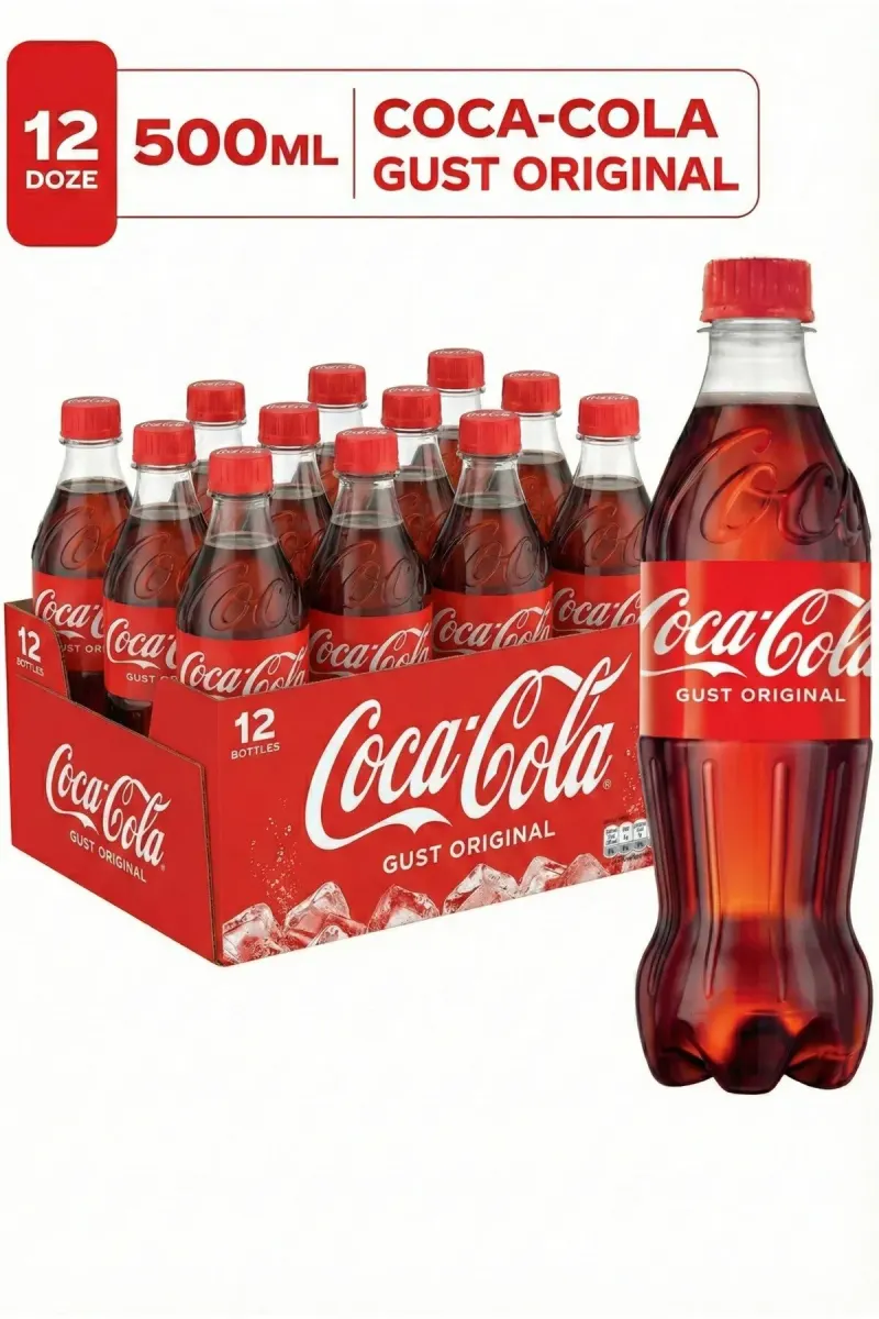 COCA COLA, 500 ML x 12 PIECES, PET