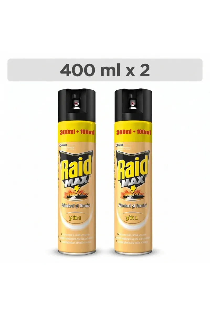 Pack 2 X Max Crawling Insects 400ml + 33% EXTRA
