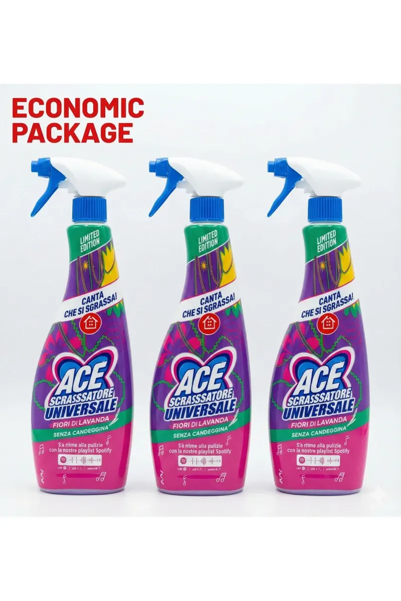 Universal, detergent, lavender scented spray, 3 x 650 ml