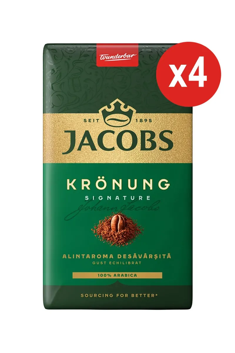 Ground coffee, Jacobs Kronung Alintaroma, 250 g X 4 pcs