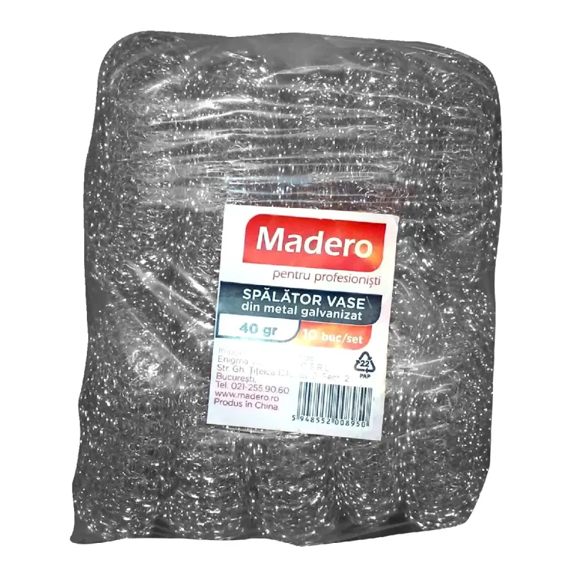 MADERO Spalatoare din Metal Galvanizat 10 bucati