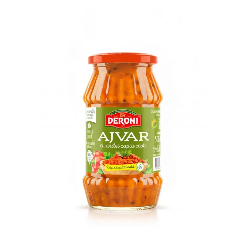 Deroni Ajvar cu Ardei Copti 500 g