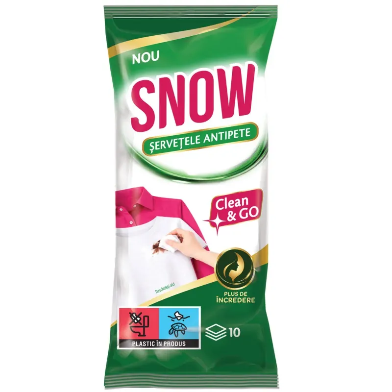 SNOW Clean & Go 10 Servetele Antipete