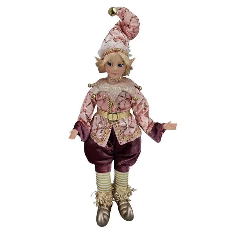 Bufon Lux Baiat Elf Decor Rose/Gold 43 cm