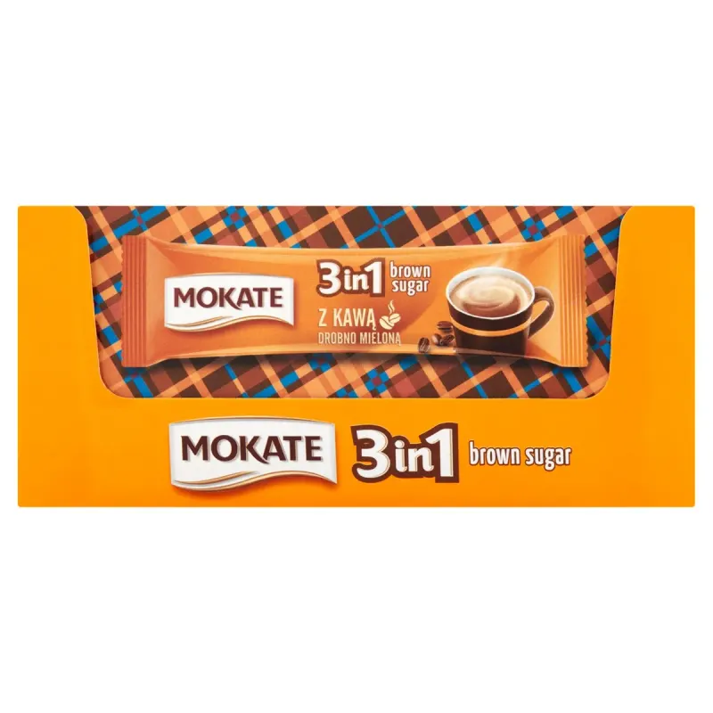 MOKATE Bautura Instant 3in1 cu Zahar Brun 24 x 17 g