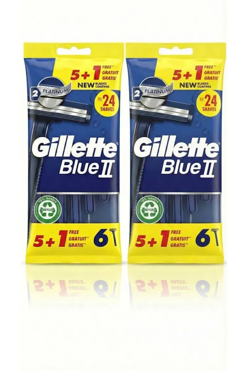 Blue2 Plus Disposable Razor Blades 5+1 x2 pack