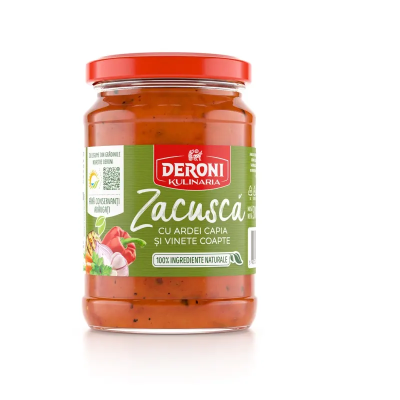 Deroni KULINARIA Zacusca Ardei Kapia & Vinete 300 g