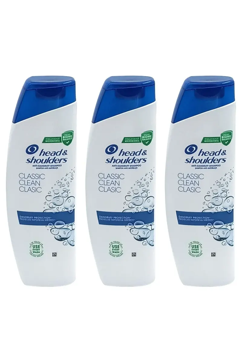 Set 3 bucati- Șampon Head&Shoulders 330ml Classic Clean