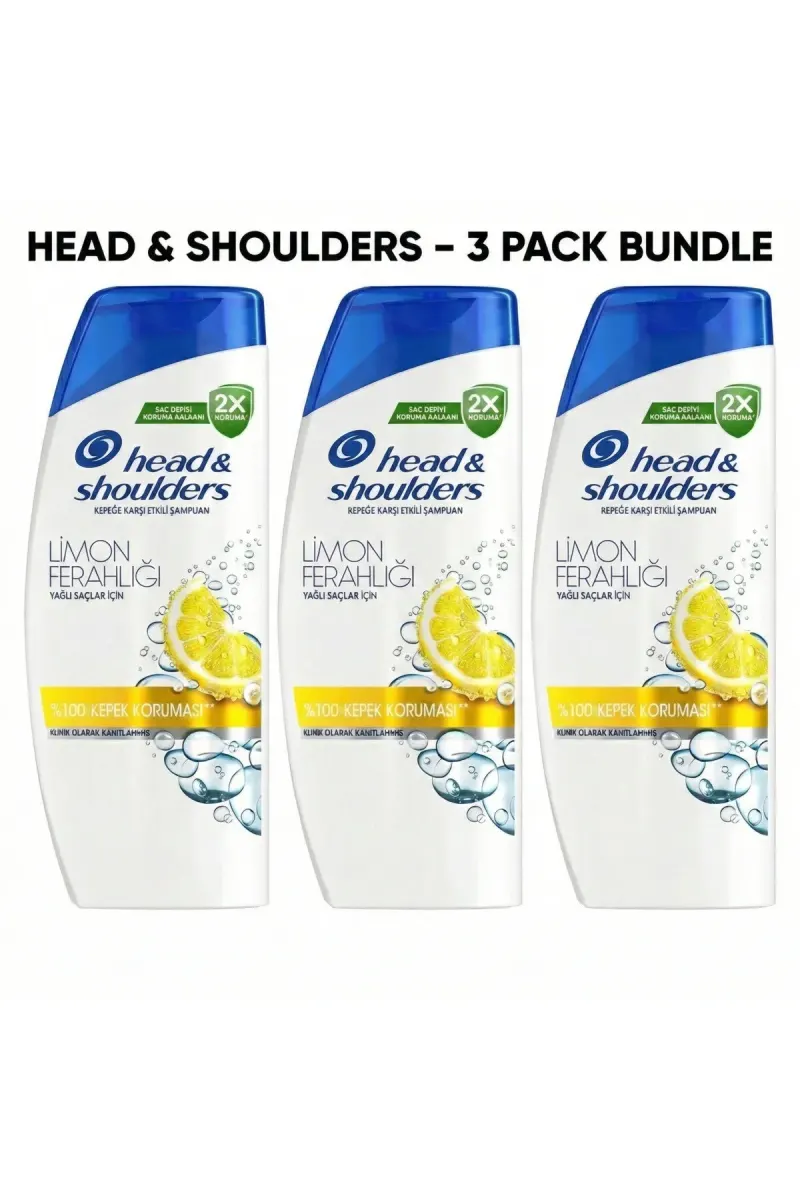 Head&shoulders Shampoo 3 x 330 Ml Lemon Freshness