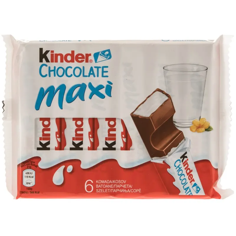 KINDER MAXI Chocolate 6 x 126 g