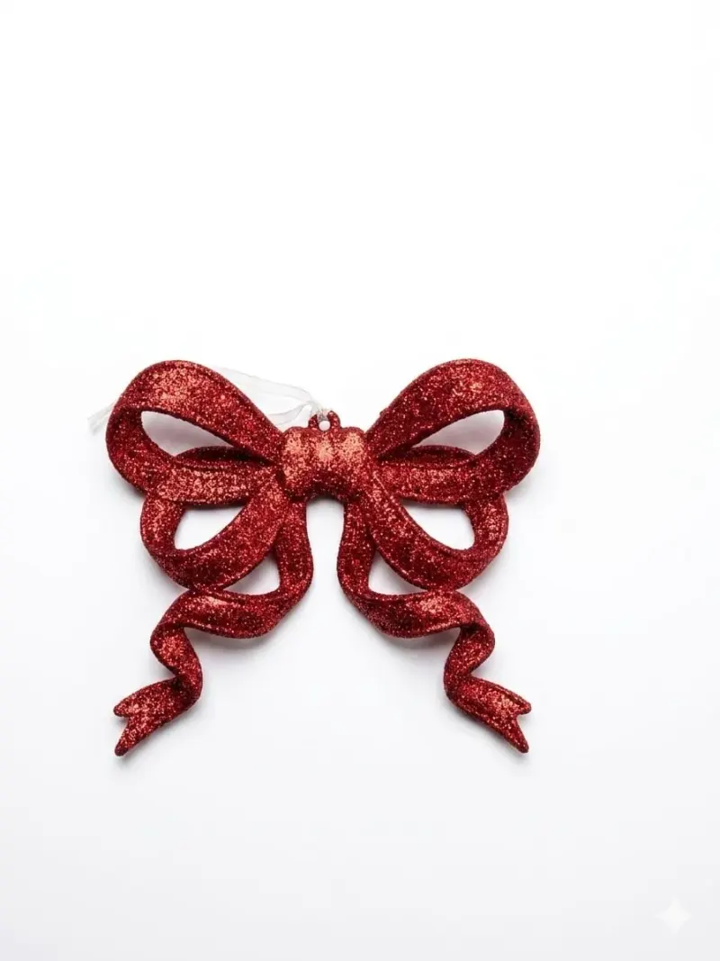 Decoratiune Funda cu Glitter Rosu 14 x 12 x 1,5 cm