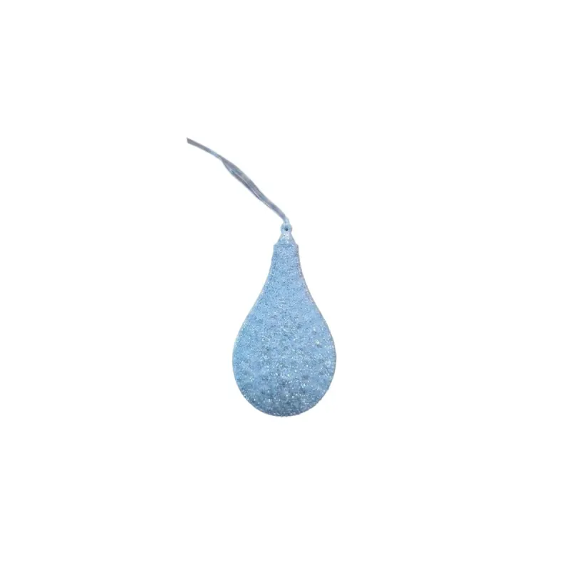 Decoratiune cu Glitter Alb 6,5 x 12 x 2 cm