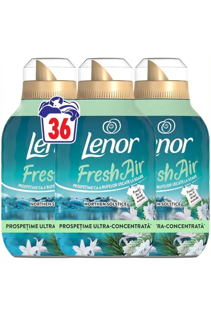 Fresh Air Northern Solstice, fabric softener, 36 washes, 3 x 0.5L