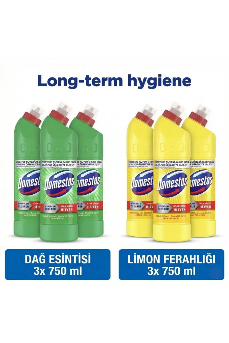 Bleach Mountain Breeze 750 ml X3 + Bleach Lemon Freshness 750 ml X3