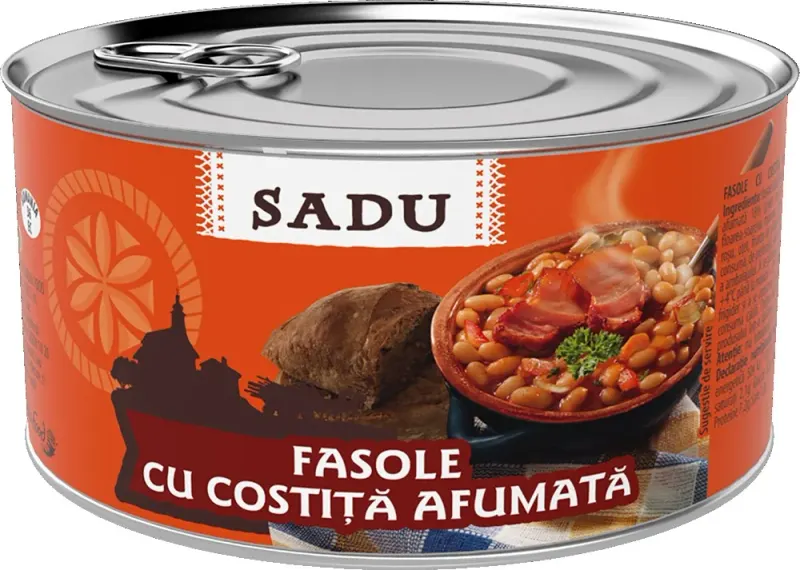 SADU Fasole Cu Costita 6 x 400 g