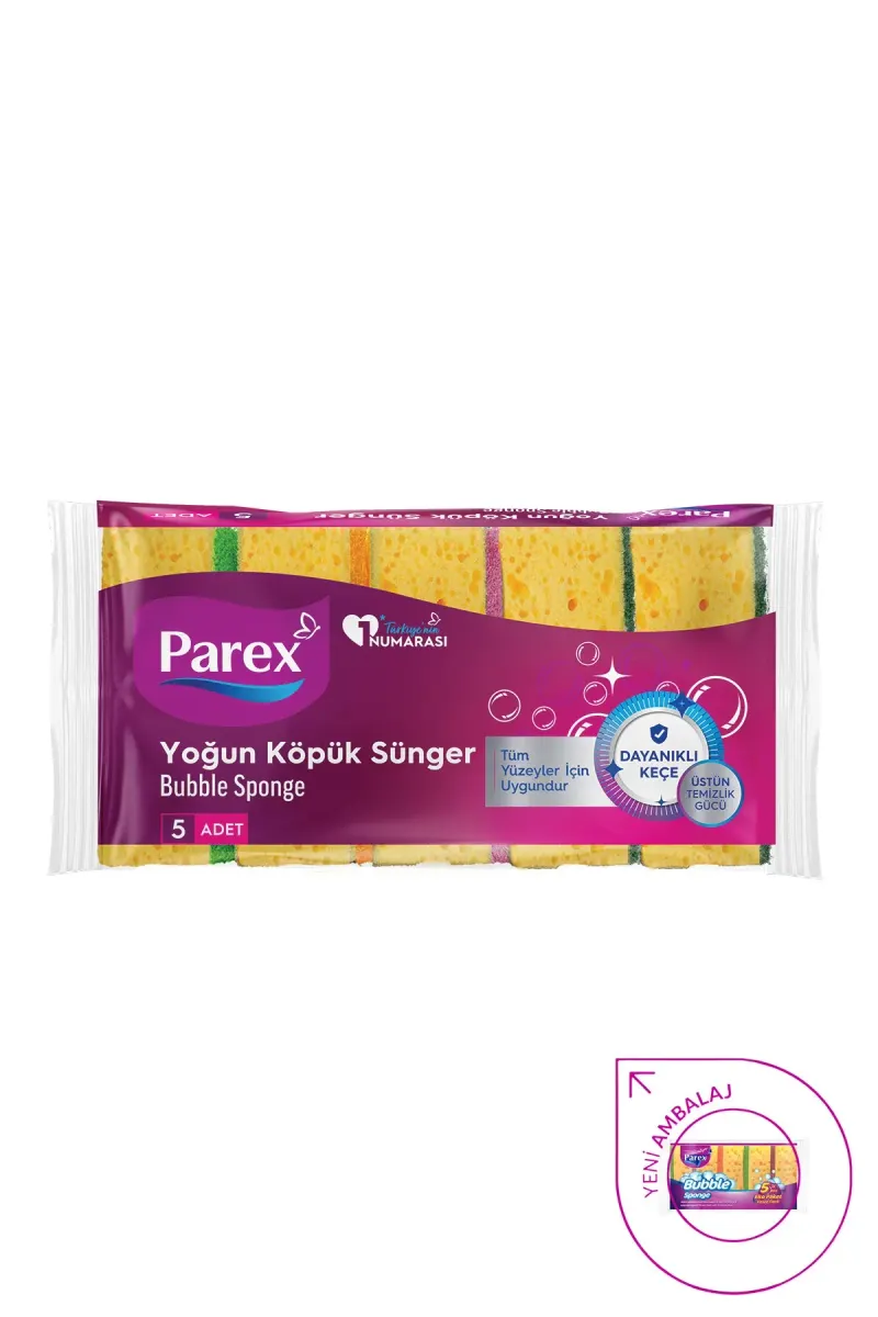Bubble Sponge Flat 5 Pcs