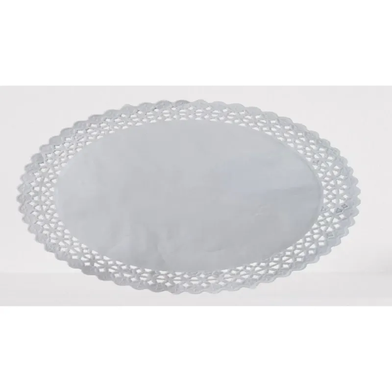 QualityPack Dantele Rotunde Albe din Hartie 100 buc/set 25 cm