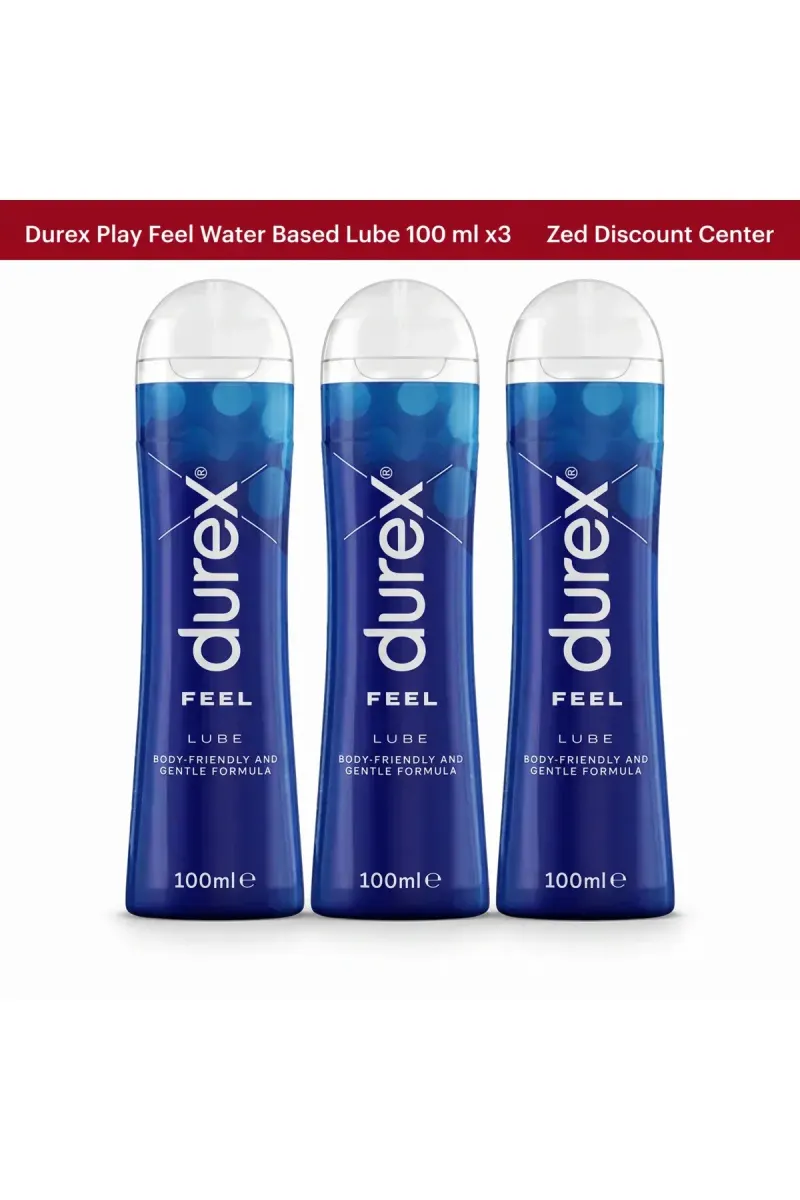 Play Feel Water Based Lube 100 ml x3