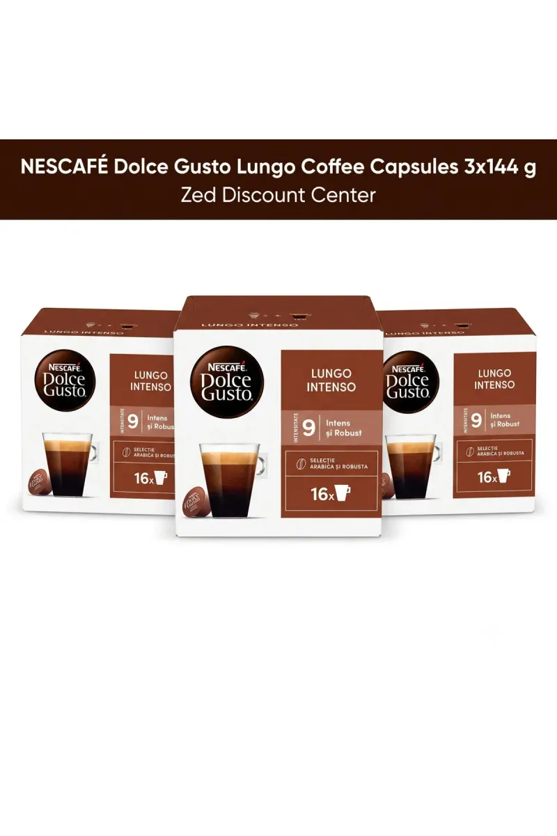 NESCAFE Dolce Gusto Lungo Coffee Capsules 3x144 g