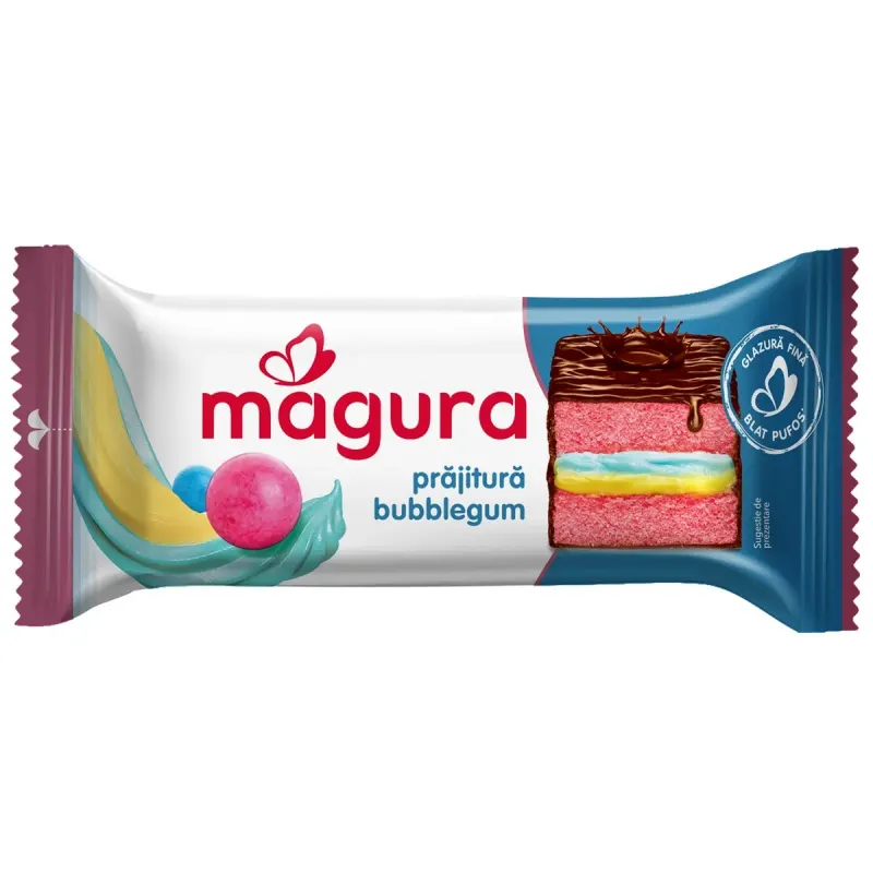 MAGURA Prajitura Crema Bubble Gum 24 x 35 g