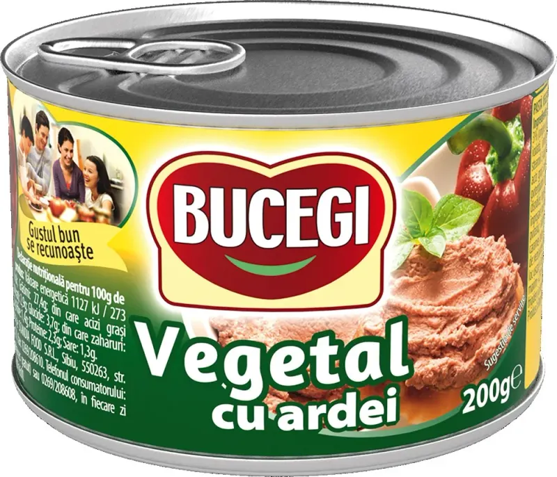 BUCEGI Pasta Vegetala cu Ardei 6 x 200g
