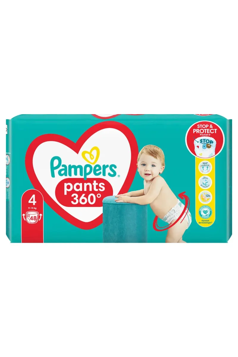 DIAPER PANTS NO.4 9-15KG 48PCS