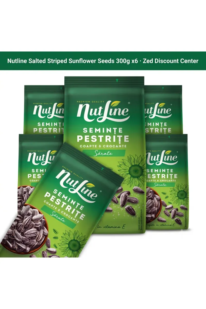 Salted Striped Sunflower Seeds 300g x6