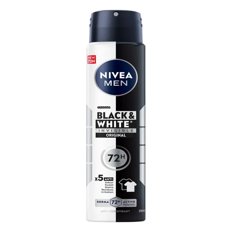 NIVEA Men Black & White Deodorant Spray 250 ml