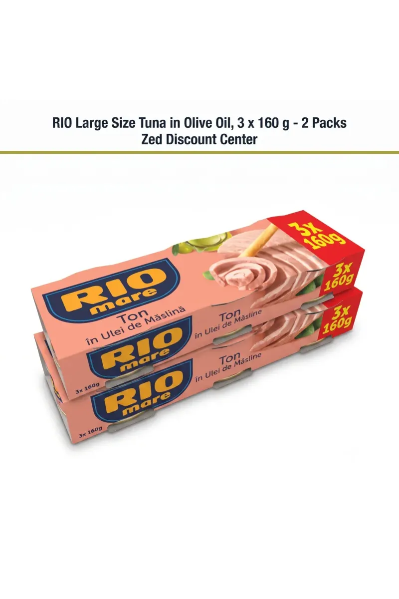 Large Size Tuna in Olive Oil, 3 x 160 g - 2 Packs
