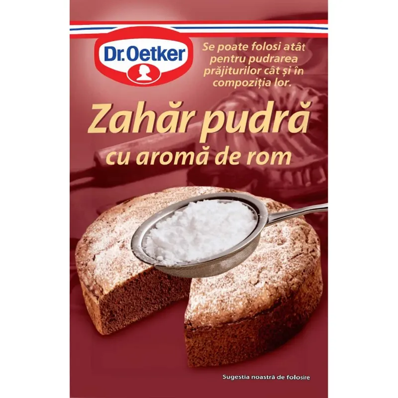 Dr.Oetker Zahar Pudra cu Aroma de Rom 50 g