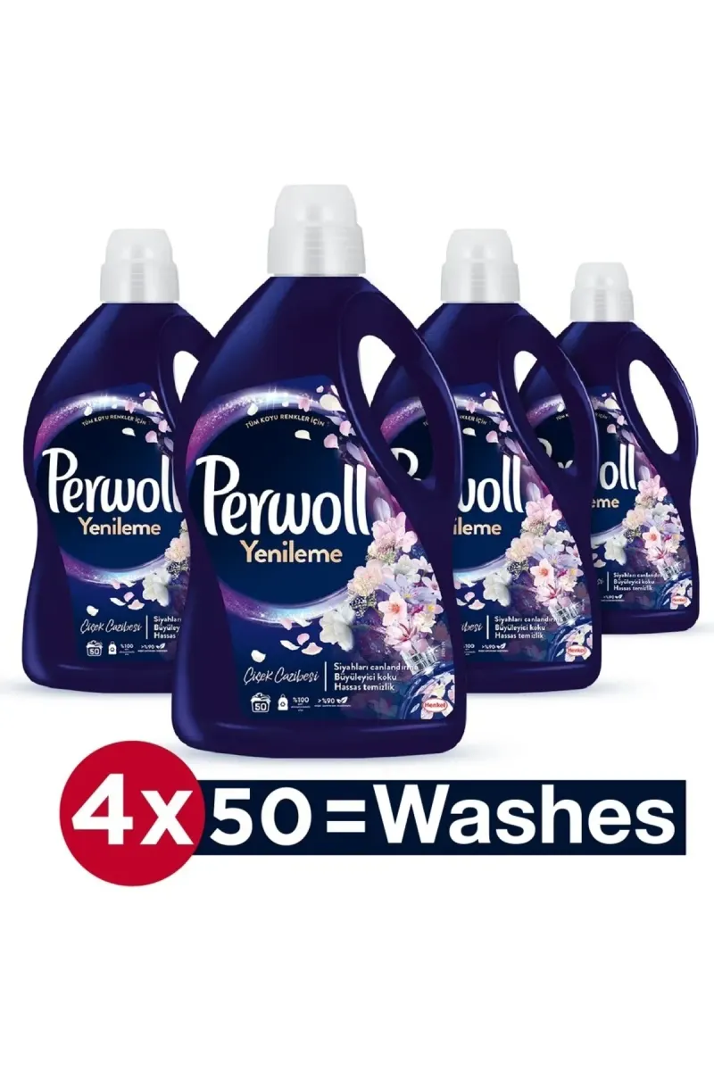 Delicate Liquid Laundry Detergent Floral Charm Black 4X 2.75 L (Total 200 Washes)