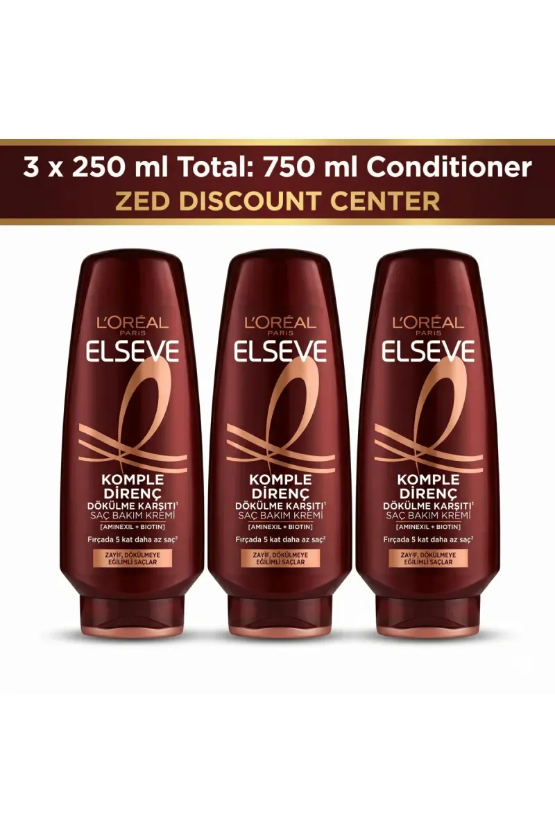 Full Resist Anti-Hair Fall Conditioner with Aminexil & Biotin, 3x250ml