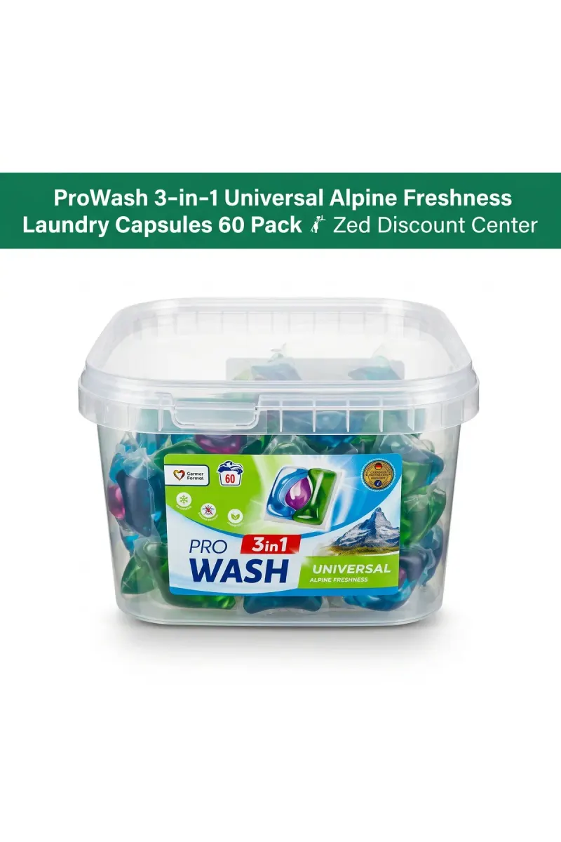 3-in-1 Universal Alpine Freshness Laundry Capsules 60 Pack