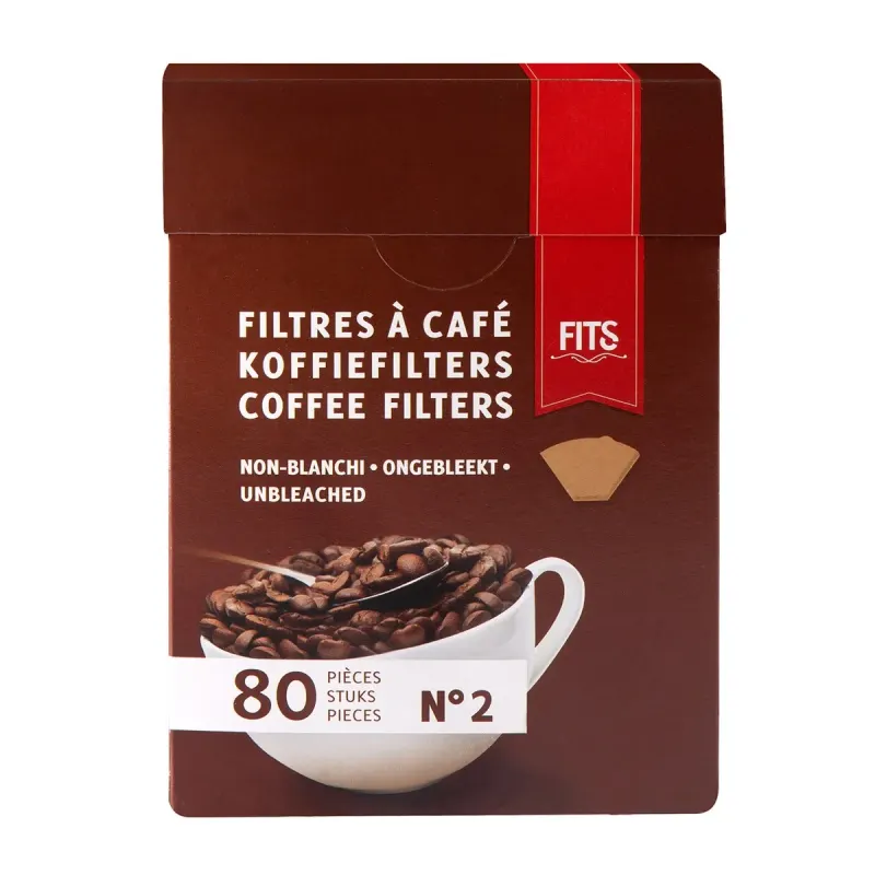 FITS Filtre Cafea Numarul 2 80 bucati