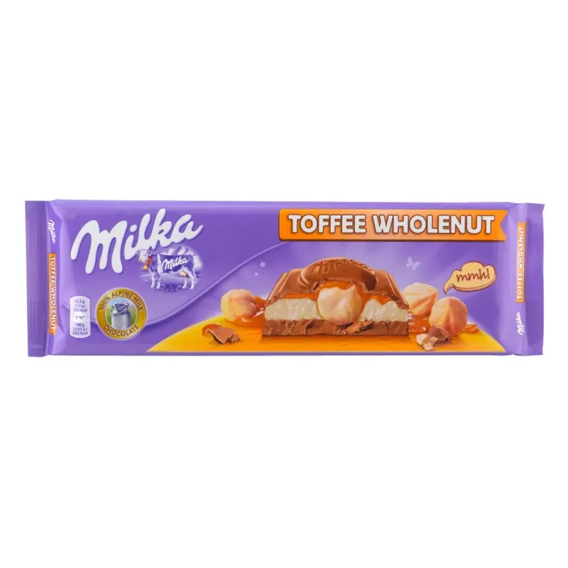 milka Ciocolata cu Alune si Caramel 300 g