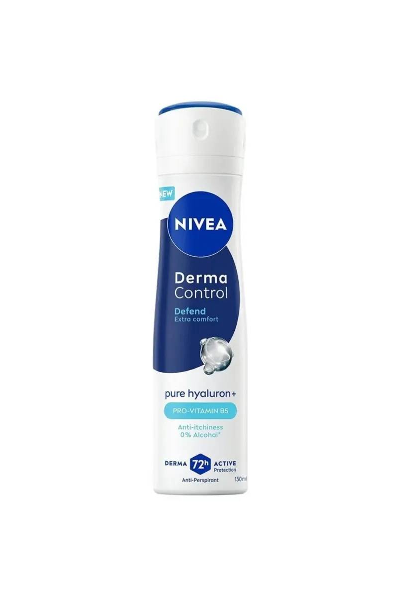 Set of 3 x Antiperspirant Spray for Women, Derma Control Defend, 72 h, 150 ml