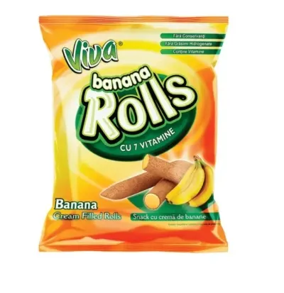 Viva Rulouri cu Crema de Banane 100 g
