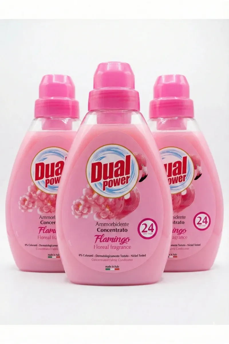 24 Wash Flamingo 3 x 600ml fabric softener