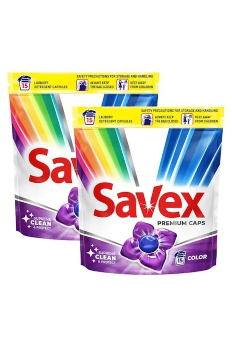 Set Detergent Capsule Super Caps Color, 2 Bucati x 15 Capsule